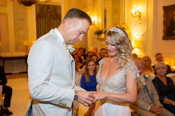 couple on their wedding day