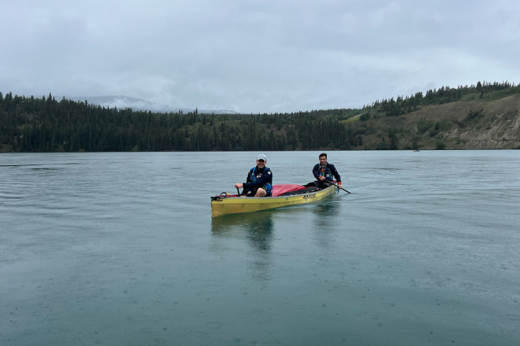 Hector and Charlie on the Yukon River