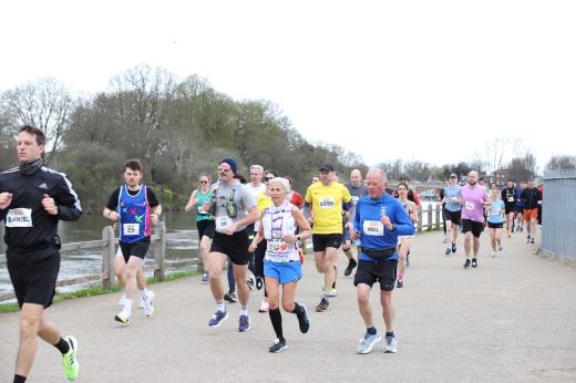 RMCC runner during the Palace Half Marathon 2024