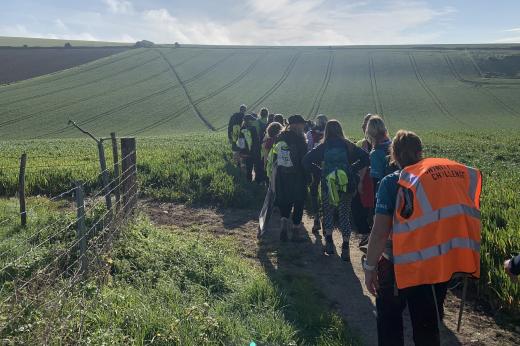 Supporters at the South Downs Trek 2024