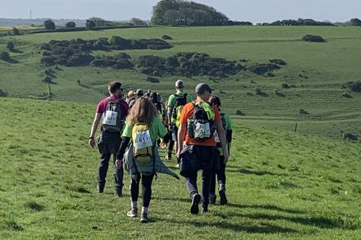 Supporters at the South Downs Trek 2024