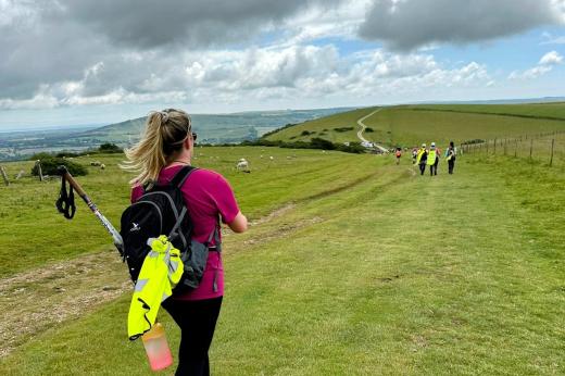 Supporter at the South Downs Trek 2024