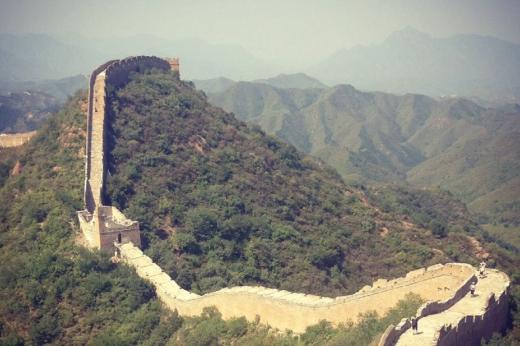 Panoramic view of Great Wall of China