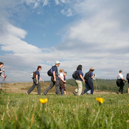 walkers on the south downs