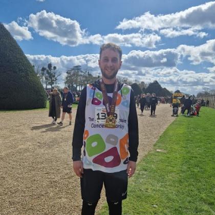 RMCC runner at the Palace Half Marathon 2024