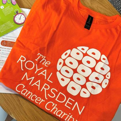 Orange Royal Marsden Cancer Charity T-shirt