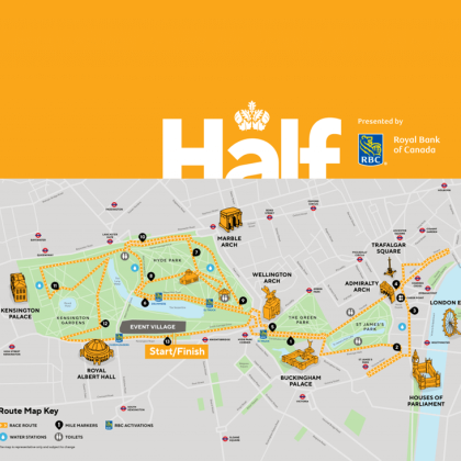 Royal Parks route map 