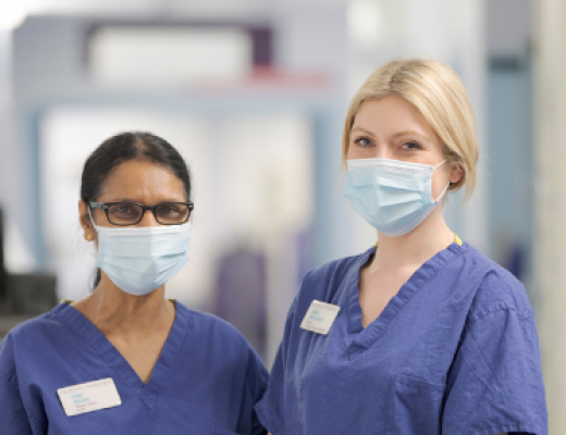 Two nurses providing world leading treatment and care at The Royal Marsden 