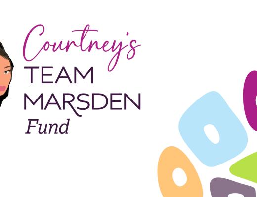Courtney's Team Marsden Fund banner