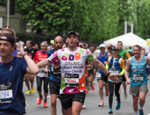 A Team Marsden runner taking on London Marathon 2024